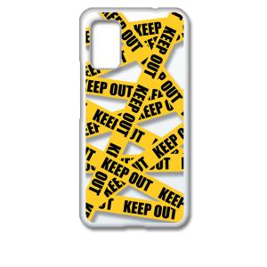 Rakuten BIG s 楽天ビッグエス クリア ハードケース KEEP OUT(イエロー) 立ち...