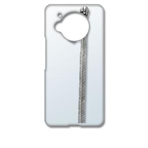 AQUOS R7 SH-52C アクオス クリア ハードケース ジッパー チャック m027 スマホ...