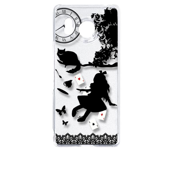 AQUOS R8 SH-52D アクオス クリア ハードケース Alice in wonderlan...