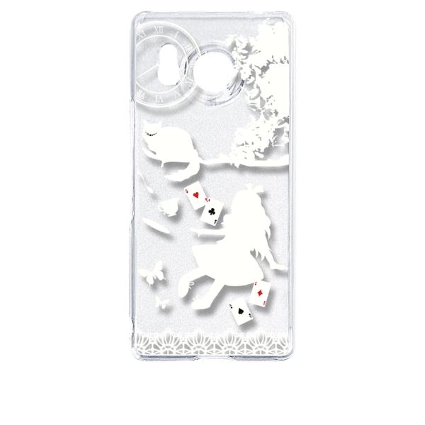 AQUOS R8 SH-52D アクオス クリア ハードケース Alice in wonderlan...