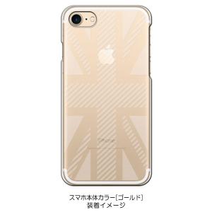 iPhone SE2 ケース iPhone8 iPhone7 Apple アイフォン ケース クリア 透かし加工 ユニオンジャック イギリス 国旗 ハードケース カバー ジャケット