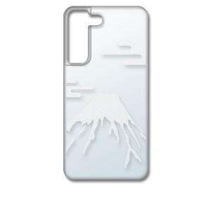 Galaxy S22 SC-51C SCG13 ギャラクシーS22 ケース クリア 透かし加工 富士山 霞柄 和柄 ハードケース カバー ジャケット スマートフォン｜ss-link