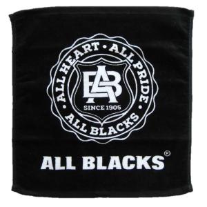 ALL BLACKS オールブラックス 染料プリント ハンドタオル（ロゴ）｜ss-matsumura