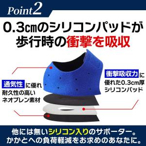 かかとサポーター 足底筋膜炎 踵サポート 衝撃...の詳細画像5