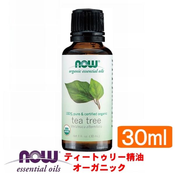 ティートゥリー精油オーガニック[30ml] 【代引き不可】(ティーツリーオイル ティートリー 有機 ...