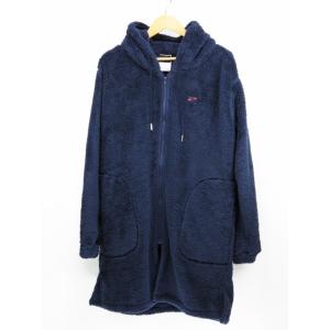 GOTHAM (ゴッサム)  SOFT SHEEP BOA  LONG HOOD JACKET (ソフトシープボアロングフードジャケット) NAVY｜ss-sc