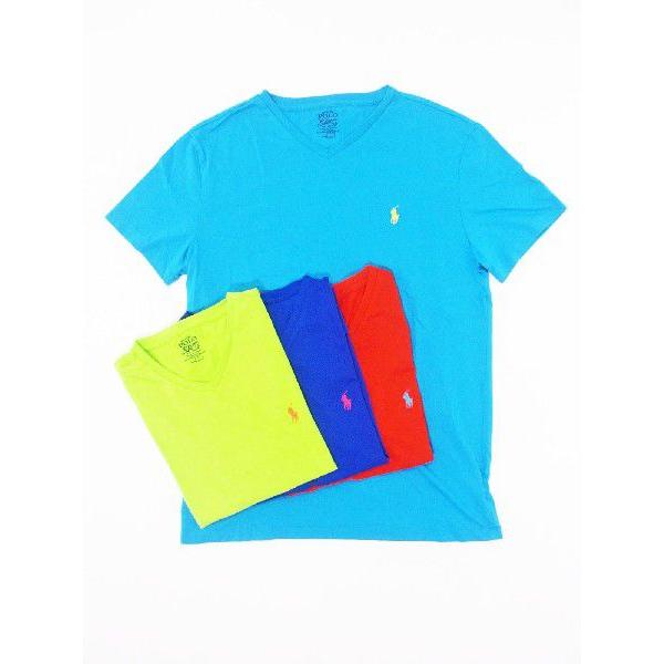 【SALE】 RALPH LAUREN (ラルフローレン) V-NECK Tee (Ｔシャツ) 4c...