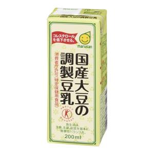 マルサンアイ marusan 国産大豆の調製豆乳 200ml 紙パック × 24本 ソフトドリンク 豆乳、豆乳飲料の商品画像