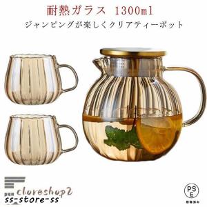 カップソーサーセット 耐熱ガラス 透明 カップ ソーサー付き
