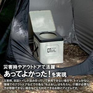 ポータブルトイレ バツブロック プライベートテ...の詳細画像1