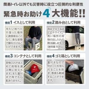 ポータブルトイレ バツブロック プライベートテ...の詳細画像2