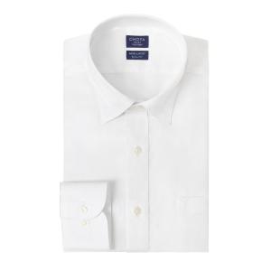 日清紡アポロコット スリムフィット 長袖 ワイシャツ メンズ 形態安定加工 ホワイト 白 ドビー スナップダウン | 綿100％ CH_2401FS