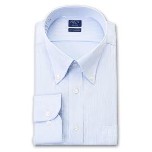 CHOYA SHIRT FACTORY メンズ長袖 形態安定ワイシャツ CFD871-250 ブルー 8サイズ,｜ss1946