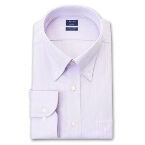 CHOYA SHIRT FACTORY メンズ長袖 形態安定ワイシャツ CFD871-260 パープル 8サイズ,｜ss1946