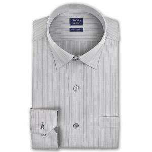 ワイシャツ Yシャツ メンズ 長袖 | CHOYA SHIRT FACTORY | グレードビーストライプ スナップダウンシャツ｜ss1946