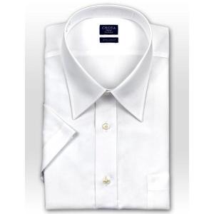 ワイシャツ Yシャツ メンズ 半袖 | CHOYA SHIRT FACTORY | 綿100％ 形態安定加工 ホワイト 白ブロード レギュラーカラー おしゃれ 就活 冠婚葬祭｜ss1946