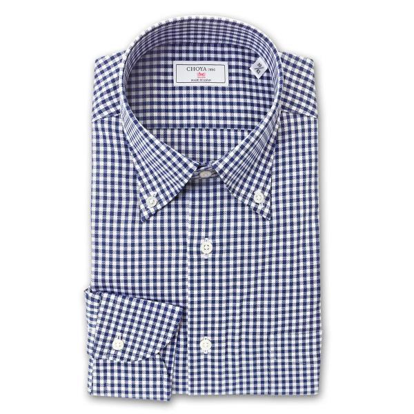 CHOYA1886 メンズ長袖 ワイシャツ CVD201-655 ネイビー 15サイズ