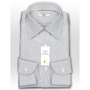 ワイシャツ Yシャツ メンズ 長袖 | CHOYA 1886 | 日本製 綿100％ ピンストライプ ワイドカラー ドレスシャツ おしゃれ｜ss1946