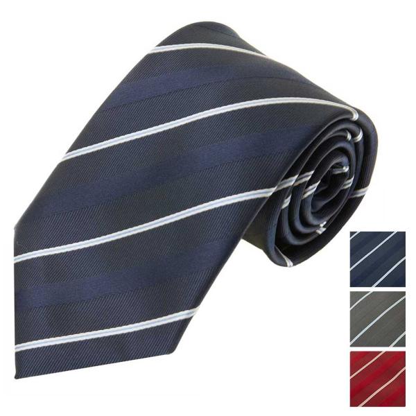 ネクタイ 8センチ 大剣 好印象のビジネスネクタイ 就活 ストライプ ワイン レッド ネイビー グレ...