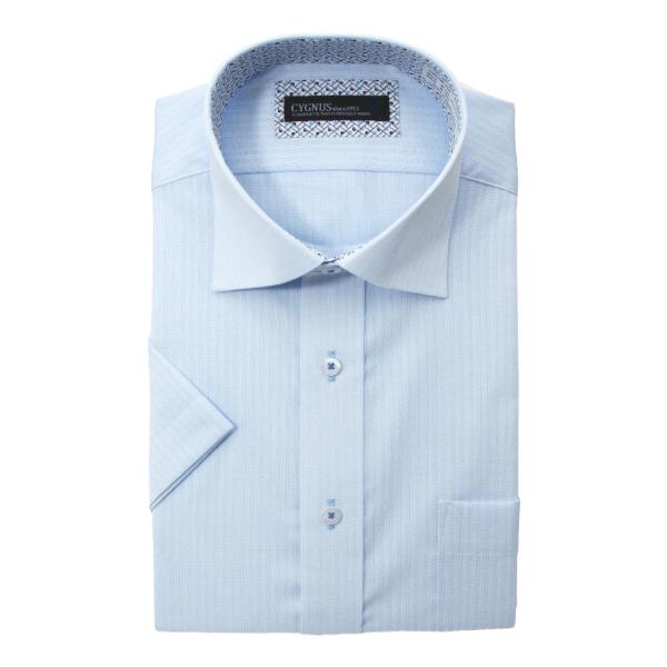 ワイシャツ メンズ クールビズ 半袖 超形態安定 ノーアイロン 抗菌防臭 制菌 部屋干し対応 Yシャ...
