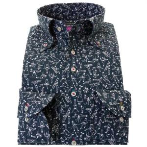 日本製リバティプリントシャツ 肌に優しい綿100％ タナローン メンズ