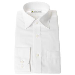 ワイシャツ ノーアイロン ノンアイロン 形態安定 長袖 ホワイト 白無地 ブロード セミワイドカラー スリム 細身 シャツハウス メンズ ドレス SH_2401FS｜ss1946