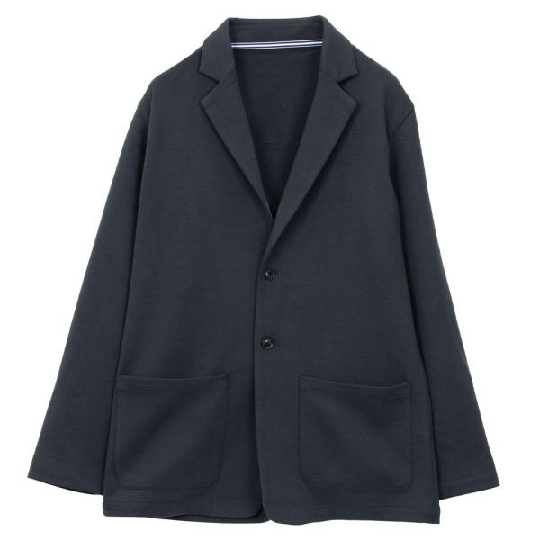 ジャケット ニットジャケット フラボノ 機能性 ブラウンレーベル 紺 ネイビー カジュアル ビジカジ...