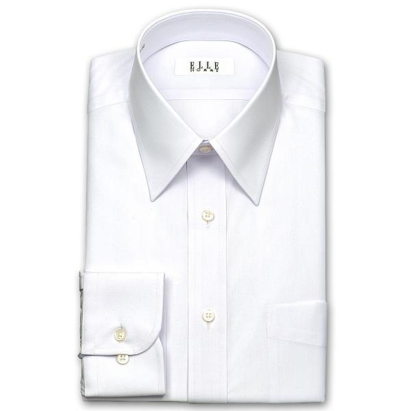 ワイシャツ Yシャツ メンズ 長袖 | ELLE HOMME | 形態安定 涼感素材 ホワイト 白ツ...