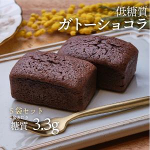 - 5袋セット -   手作りの低糖質ガトーショコラ（5袋）（ロカボ・低糖質食品・低糖質スイーツ）