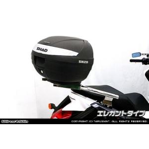 WirusWin バーグマン200 SHAD製リアボックス付きタンデムバー
