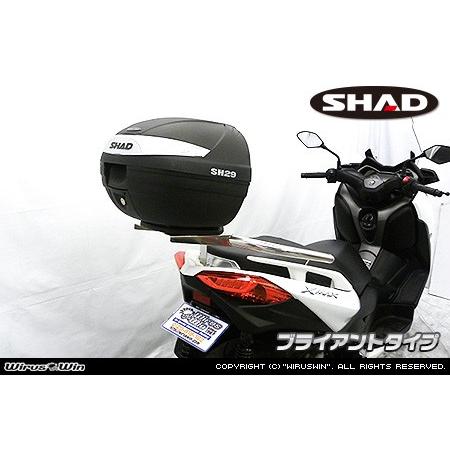 WirusWin XMAX(8BK-SG70J) SHAD製リアボックス付き タンデムバー /ウイル...