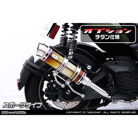 WirusWin X FORCE(8BK-SG79J)  ロイヤルマフラー チタン仕様 バズーカー ...