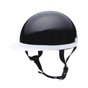 ベーシックスタイル ハーフヘルメット ブラック フリーサイズ 125cc以下用　安心のSG P.S.C規格適合｜ssautoparts