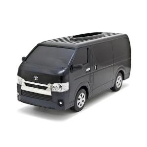 トヨタ ハイエース200 ティッシュケース リアル模型 ブラック / TOYOTA ホルダー スマホ...