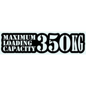 最大積載量350KGステッカー