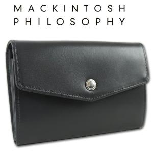 マッキントッシュフィロソフィー MACKINTOSH PHILOSOPHY マルチウォレット メンズ レディース チャコールグレー 二つ折り財布｜セレクトスペースカラーズ