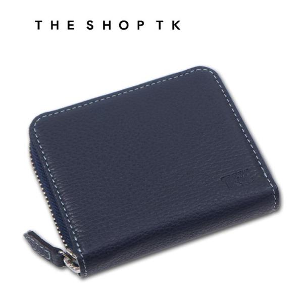 展示品 タケオキクチ THE SHOP TK ラウンドファスナー 牛革使い コインケース 小銭入れ ...