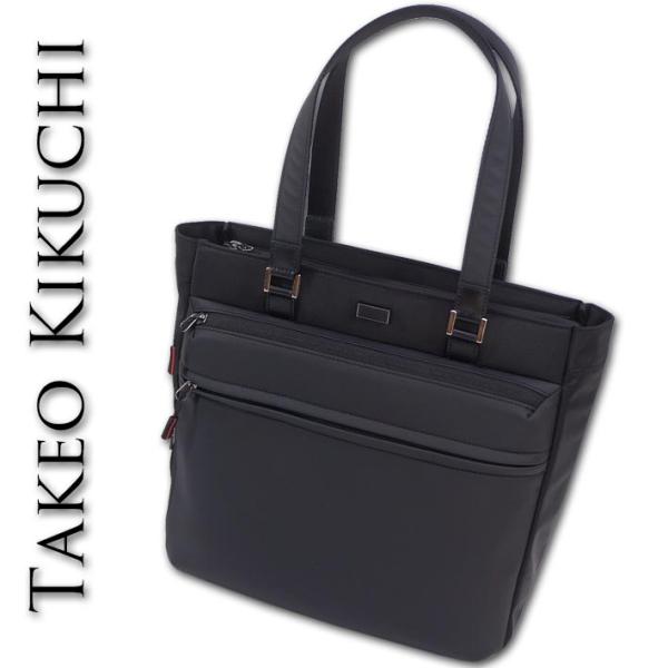 タケオキクチ TAKEO KIKUCHI 撥水加工 トートバッグ メンズ A4 ブラック 黒 ビジカ...