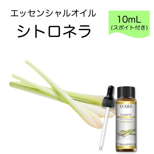 シトロネラ Cymbopogon winterianus スポイト付 10ml EUQEE 高品質 ...