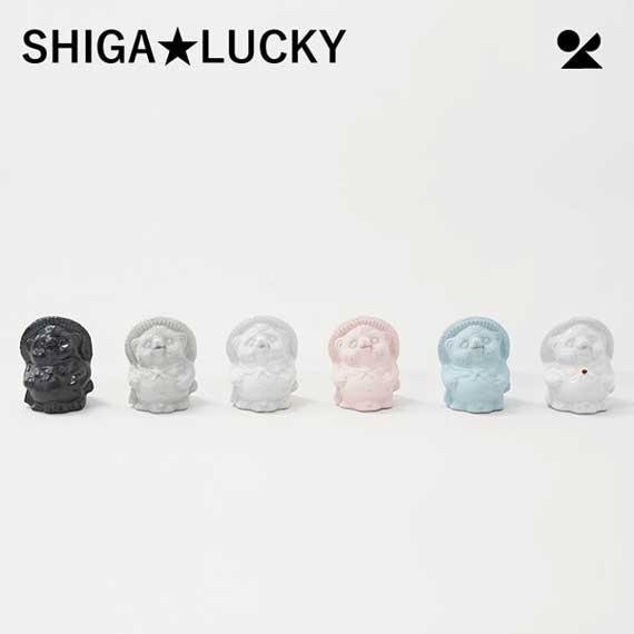 （2個セット）SHIGA★LUCKY／KUMORI(グレー) 日本製 信楽焼 信楽たぬき 滋賀　lu...