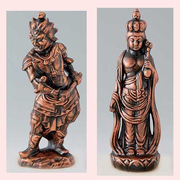 仏像シリーズ　金（大）　神将or十一面観音／２種類　S09-162,S09-164