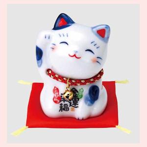 染錦 まねき猫(鈴付・小)/3種類の詳細画像1