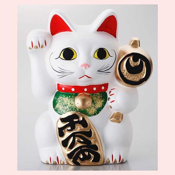 招き猫（中）貯金箱　K6594