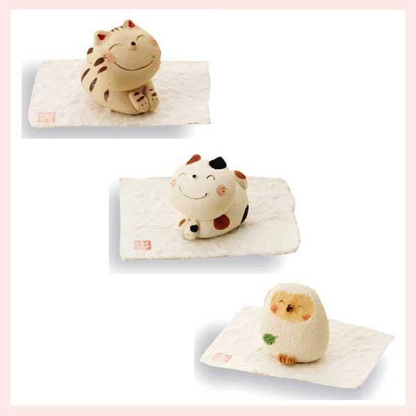 （２Ｐセット）陶器製　アロマストーン（高さ3.0cm）／３種類