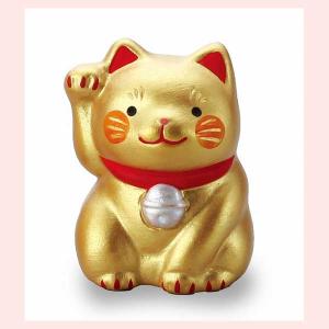 （５Ｐセット）置物　小福猫・金　K5426｜sshana