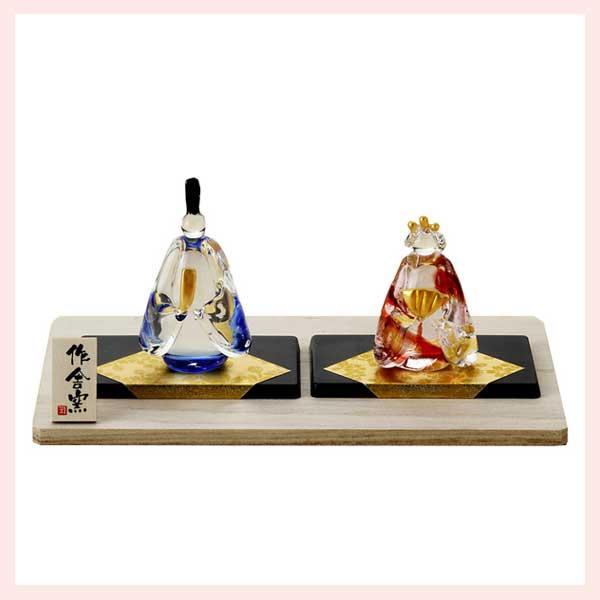 手作り　硝子雛（立）（HK155）