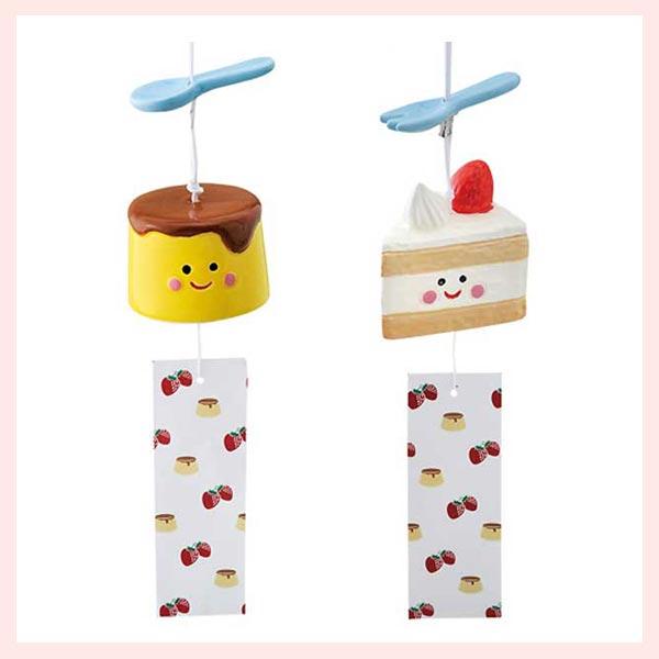 夏ものがたり　陶器製　スイーツ風鈴／２種類