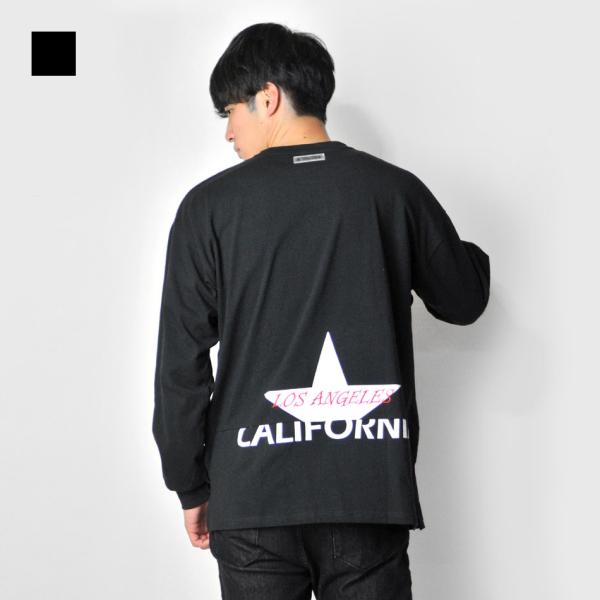 ビッグシルエット ビッグTシャツ ロンT メンズ 長袖 プリント 春秋冬 ストリート 韓国ファッショ...