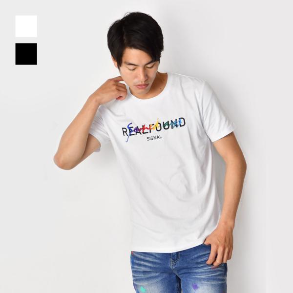 Tシャツ メンズ 半袖Tシャツ 半袖 カットソー クルーネック 刺繍 ロゴ モード系 サーフ系 ビタ...