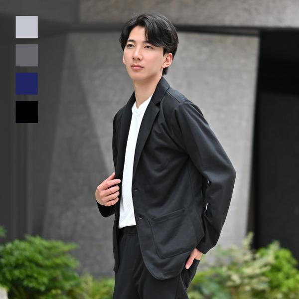 ジャケット メンズ サマー テーラード セットアップ(別売) 大きいサイズ ビジネス 春夏秋冬 グレ...